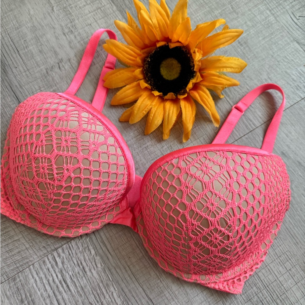 Pink Lace Bra